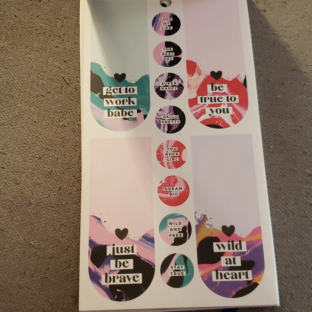 The happy planner glitter paint sticker book